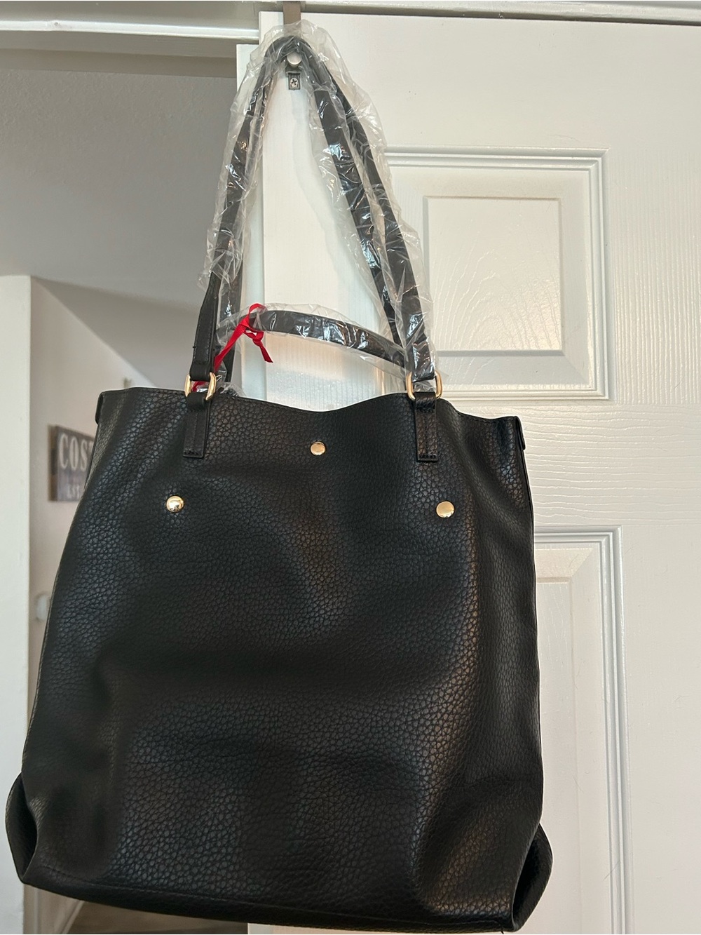 Montana West black pebble tote NEW - Picture 2 of 5